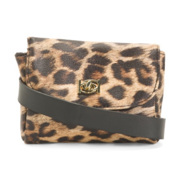 Bebe Donna Leopard Fanny pack Belt - Picture 4 of 5